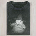 AQCHIC Wizard Cat Unisex Graphic Heavyweight Cotton Shirt