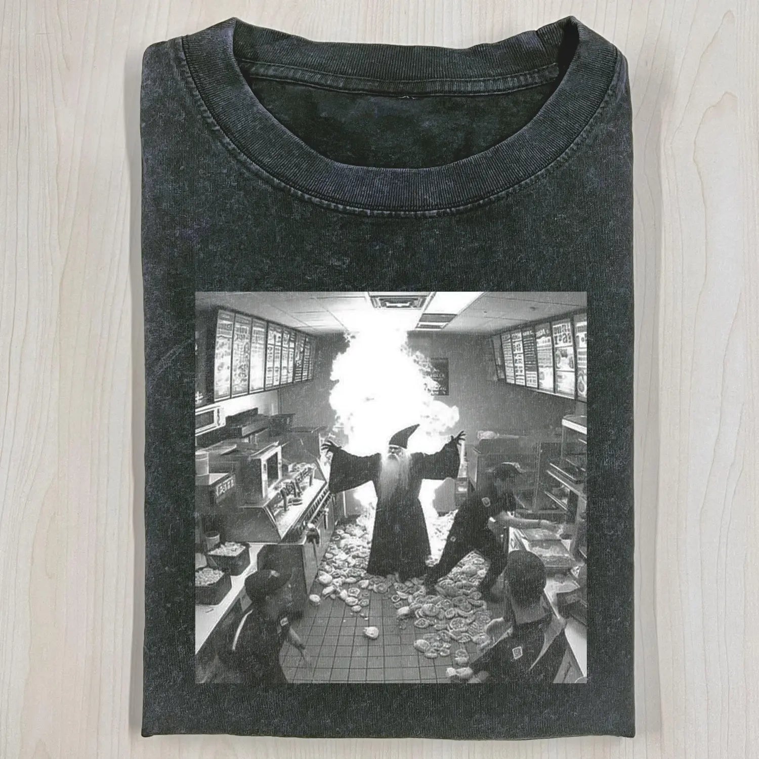 AQCHIC Wizards Unisex Graphic Heavyweight Cotton Shirt
