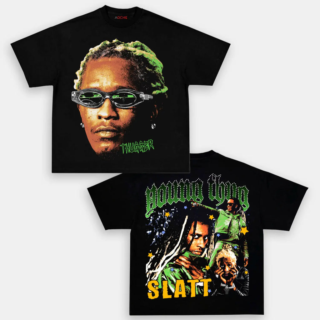 AQCHIC Young Thug Unisex Graphic Heavyweight Cotton Shirt