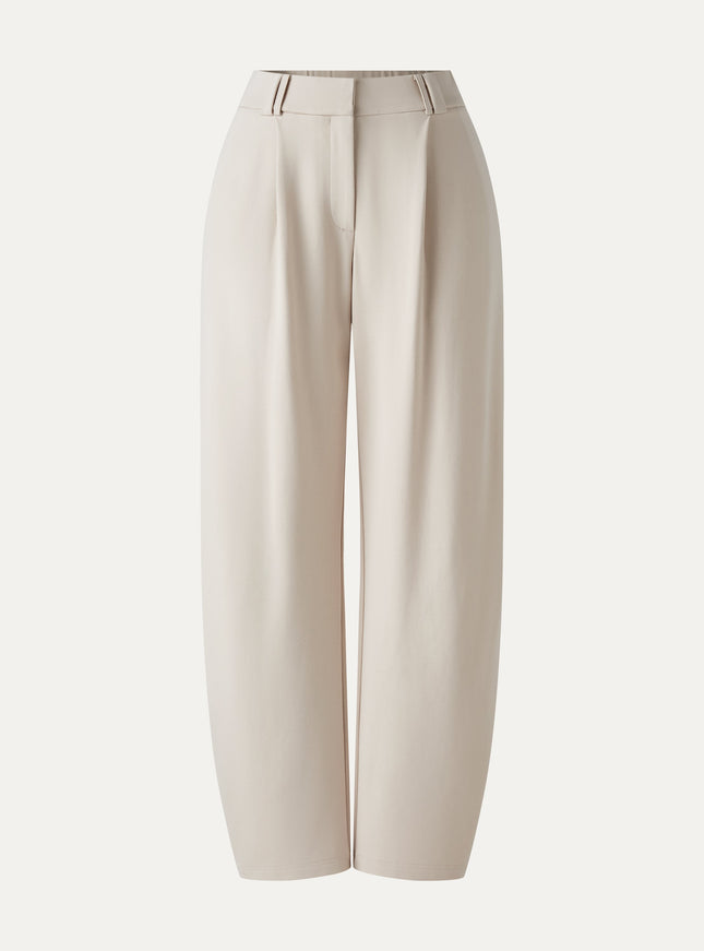 CoolTouch Stretch Ponte High Rise Cropped Barrel Pants
