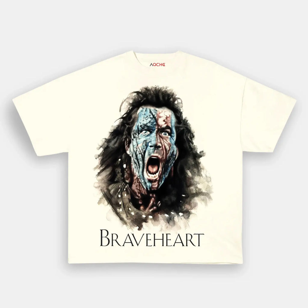 AQCHIC Braveheart Unisex Graphic Heavyweight Cotton Shirt