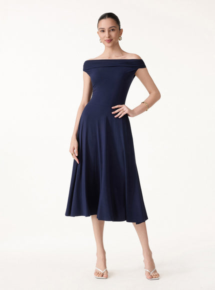 Multi-Wear Midi Built-In Bra Dress with Pockets