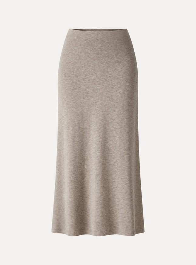 Side-Slit A-Line Midi Skirt