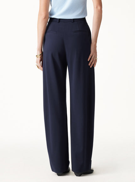 Ponte High-Rise Barrel Pants with Pockets