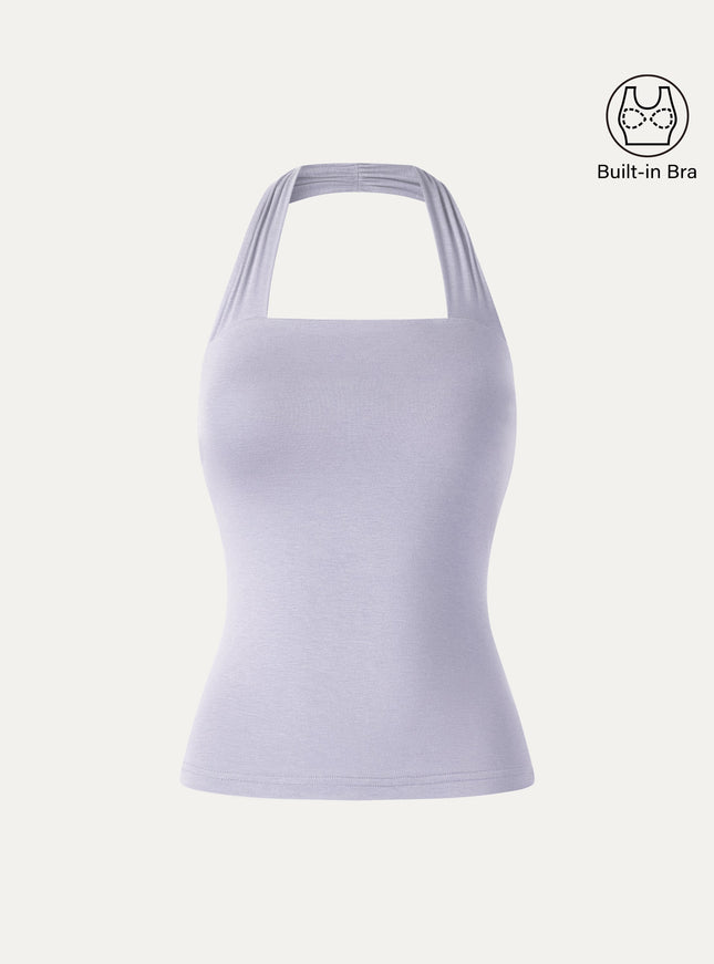 CoolTouch Halter Going-Out Built-In Bra Top