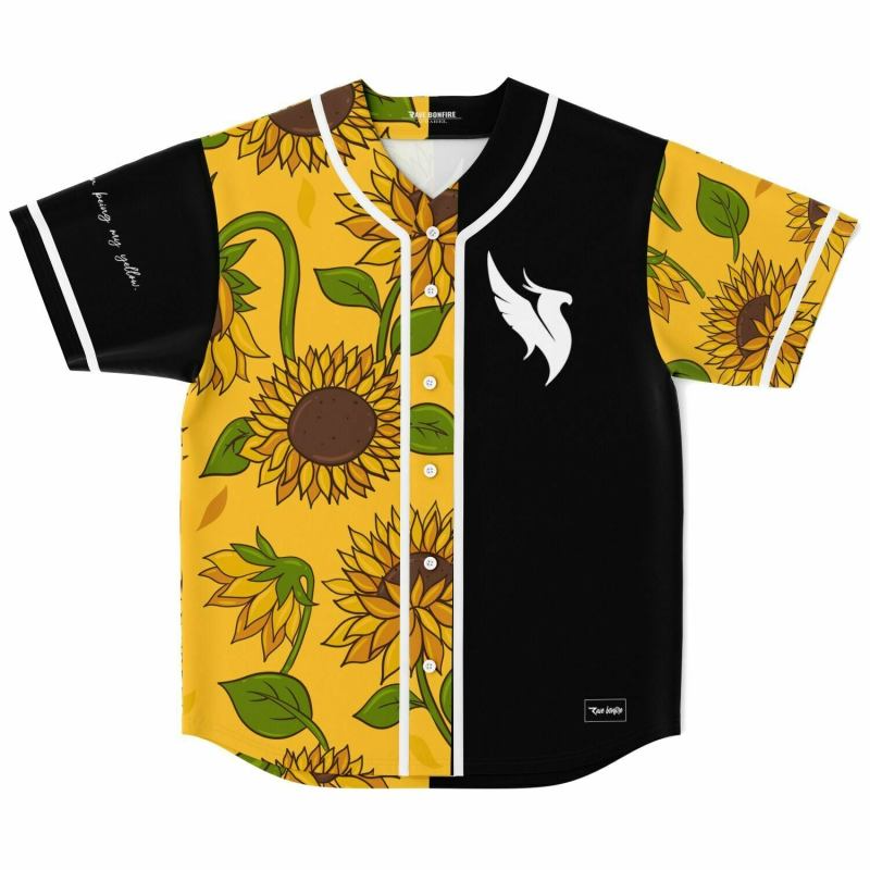 Illenium Sunflowers Baseball Jersey, EDM Festival Family Gift, Unisex Breathable Men's Jersey, 420 Lover  – image 3