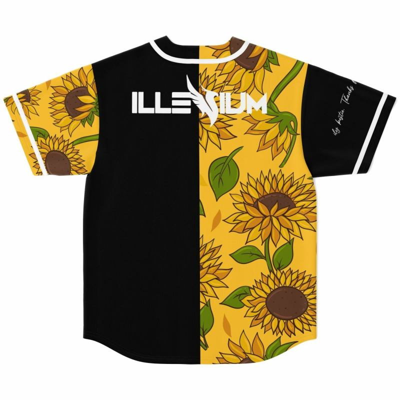 Illenium Sunflowers Baseball Jersey, EDM Festival Family Gift, Unisex Breathable Men's Jersey, 420 Lover  – image 2