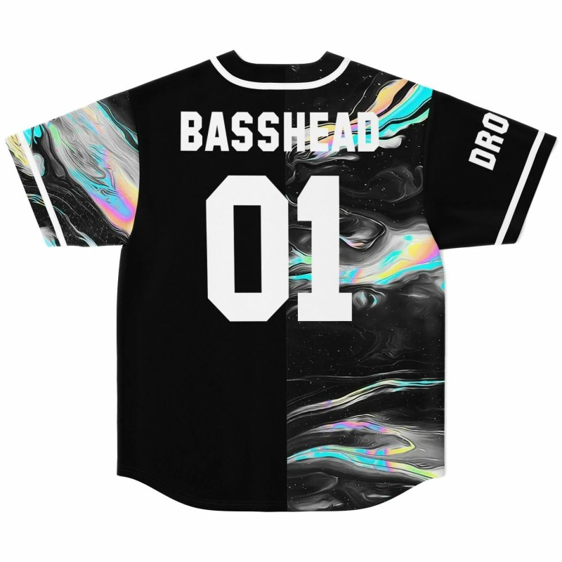 Basshead Drop It Baseball Jersey, EDM Festival Family Gift, Unisex Breathable Men's Jersey, 420 Lover Gra – image 2