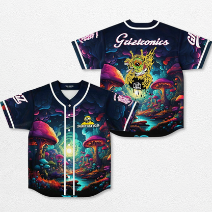 GRIZtronics Baseball Jersey, EDM Festival Family Gift, Unisex Breathable Men's Jersey, 420 Lover Graphic  – image 1