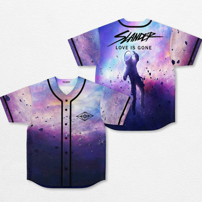 Slander Love is Gone Baseball Jersey, EDM Festival Family Gift, Unisex Breathable Men's Jersey, 420 Lover – image 1