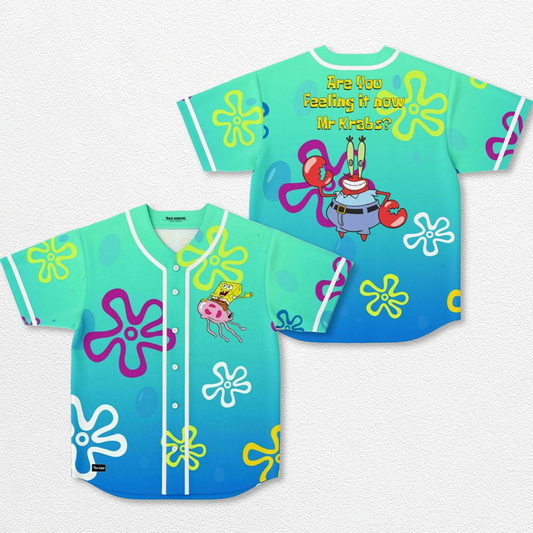 SpongeBob SquarePants Baseball Jersey, EDM Festival Family Gift, Unisex Breathable Men's Jersey, 420 Love – image 1