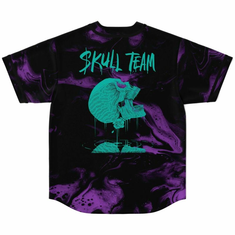 Kai Wachi Skull Team Baseball Jersey, EDM Festival Family Gift, Unisex Breathable Men's Jersey, 420 Lover – image 3