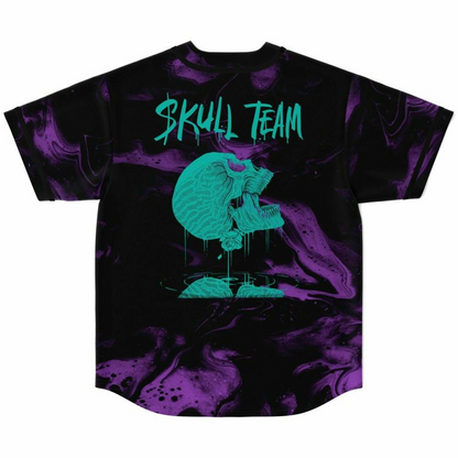 Kai Wachi Skull Team Baseball Jersey, EDM Festival Family Gift, Unisex Breathable Men's Jersey, 420 Lover – image 3