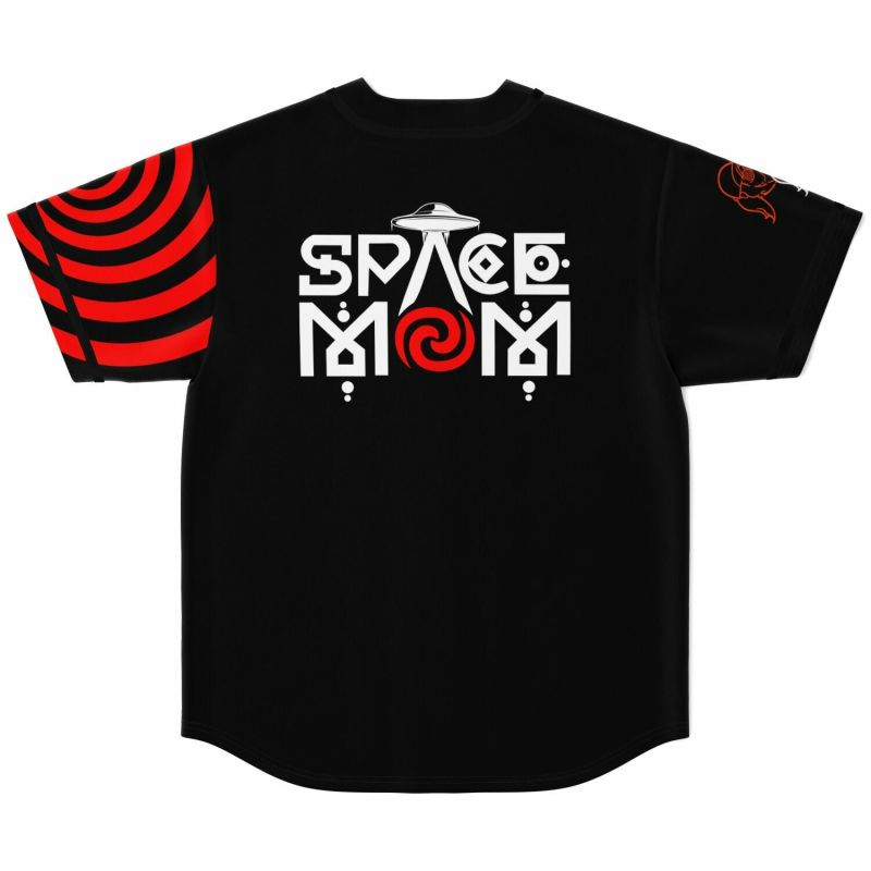 Rezzbian SpaceMom Baseball Jersey, EDM Festival Family Gift, Unisex Breathable Men's Jersey, 420 Lover Gr – image 3