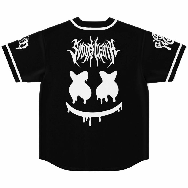 Marshmello x Svdden Death Baseball Jersey, EDM Festival Family Gift, Unisex Breathable Men's Jersey, 420  – image 2
