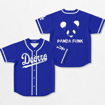 Blue Deorro Panda Baseball Jersey, EDM Festival Family Gift, Unisex Breathable Men's Jersey, 420 Lover Gr – image 1