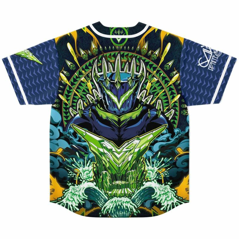 Ganja White Night Dark Wobble Baseball Jersey EDM Festival Family Gift, Unisex Breathable Men's Jersey, 4 – image 3