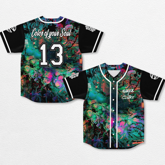 CloZee x Griz Color Of Your Soul Baseball Jersey EDM Festival Family Gift, Unisex Breathable Men's Jersey – image 1