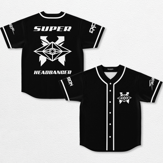 Super Headbanger Baseball Jersey EDM Festival Family Gift, Unisex Breathable Men's Jersey, 420 Lover Grap – image 1