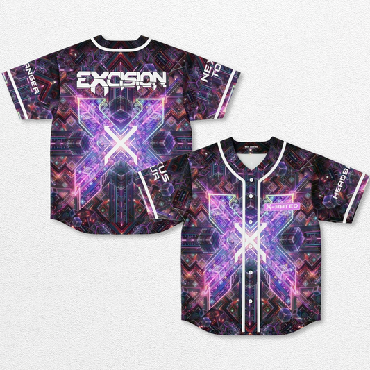 Excision Nexus Tour Baseball Jersey EDM Festival Family Gift, Unisex Breathable Men's Jersey, 420 Lover G – image 1