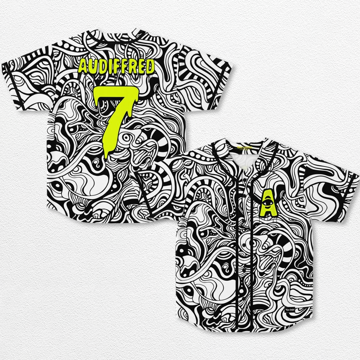 Jessica Audiffred Baseball Jersey EDM Festival Family Gift, Unisex Breathable Men's Jersey, 420 Lover Gra – image 1