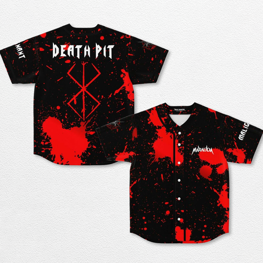 Marauda Death Pit Baseball Jersey EDM Festival Family Gift, Unisex Breathable Men's Jersey, 420 Lover Gra – image 1