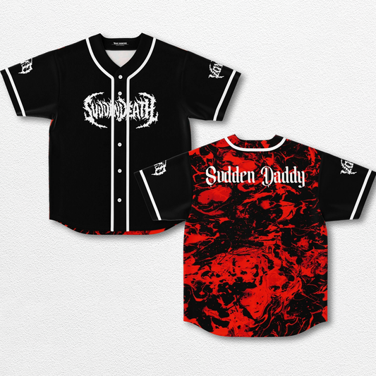 Svdden Death Sudden Daddy Baseball Jersey EDM Music Shirt, EDM Festival Family Gift, Unisex Breathable Me – image 1