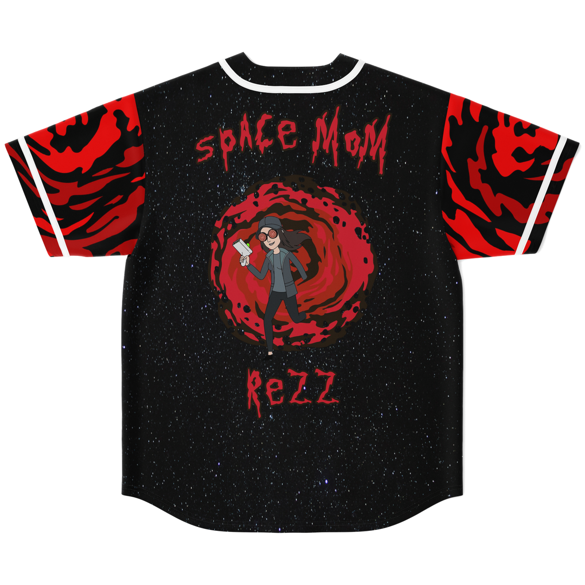 Space Mom Rezz Baseball Jersey EDM Music Shirt, EDM Festival Family Gift, Unisex Breathable Men's Jersey, – image 2