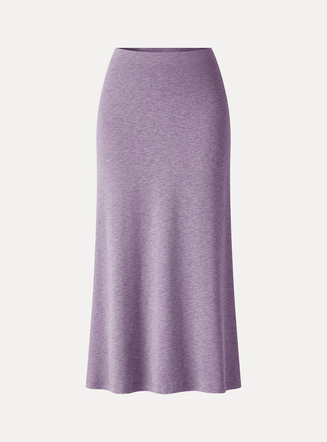 Side-Slit A-Line Midi Skirt
