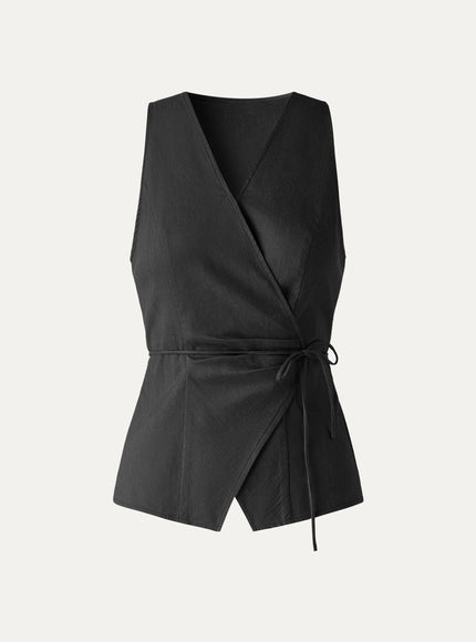 Wrap Top with Self-Tie